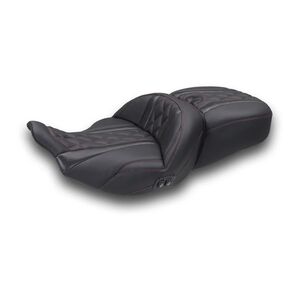 Mustang Super Touring Deluxe Diamond Heated One-Piece 2-Up Seat