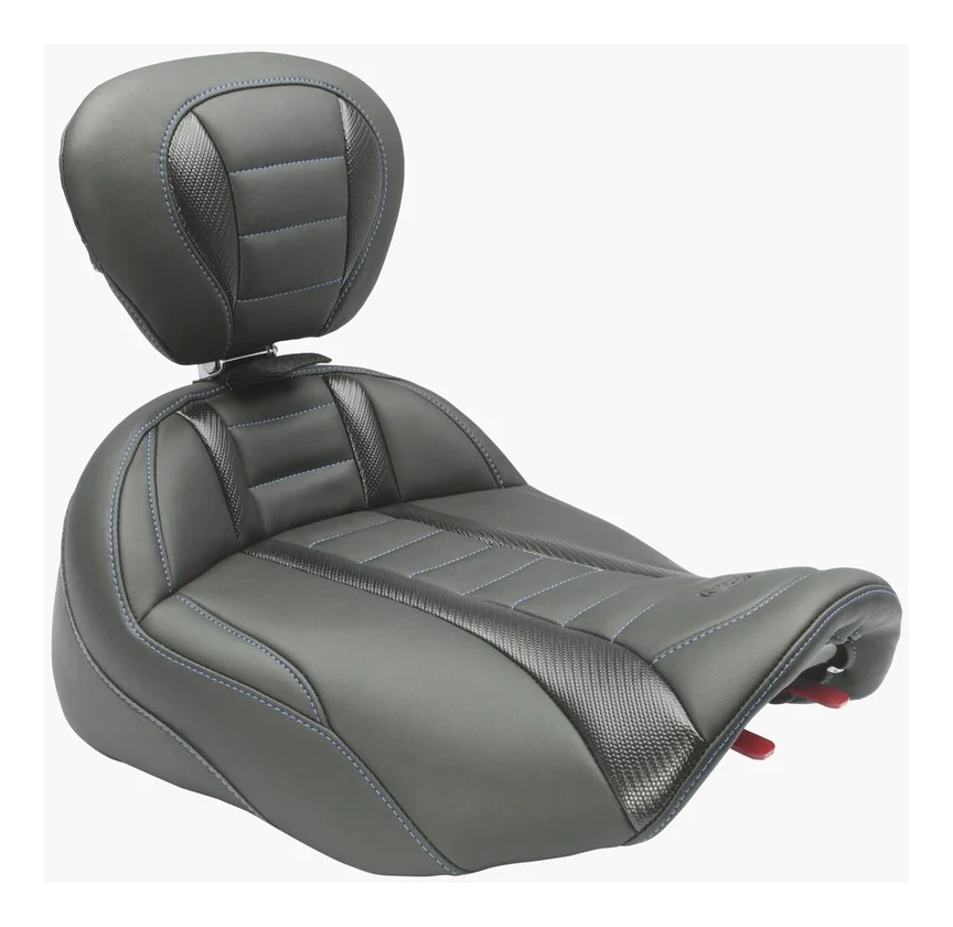 Mustang Deluxe Super Touring Solo / Passenger Seats For Harley