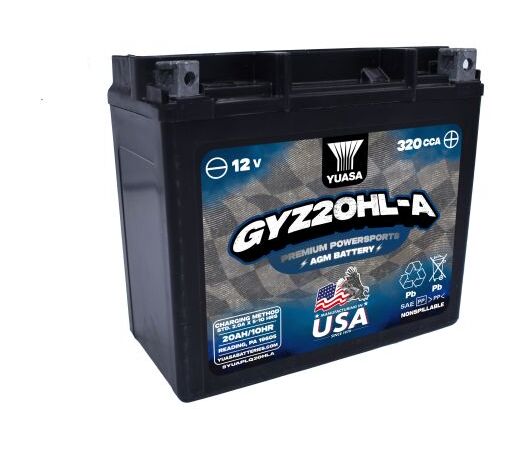Yuasa GYZ20HL-A Factory Activated AGM Battery | JPCycles.com