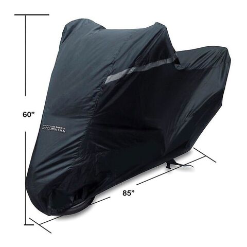 Speedmetal Premium Stretch Motorcycle Cover Black / LG [Open Box]