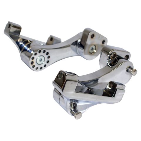 Rivco Adjustable Passenger Floorboard Mounts For Harley Touring 1998-2025