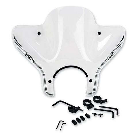 Slip Streamer Stealth Universal Cruiser Windshield Kit Clear / 14" [Previously Installed]