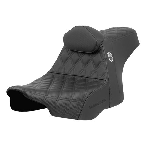 Saddlemen Pro Series SDC Performance Gripper Seat For Harley FLHX / FLTRX 2023-2026 Black Stitch / With Backrest [Previously Installed]