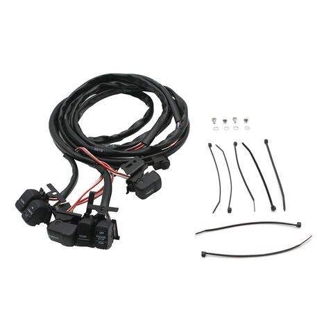 V-Twin Mfg. Handlebar Wiring Harness With Switches For Harley 1996-2006