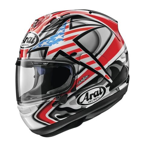 Arai Corsair-X Hayden Laguna Helmet White/Red/Black / MD [Blemished - Very Good]