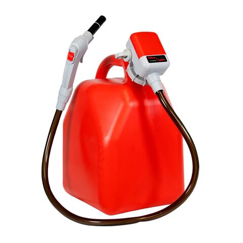 Tera Pump Universal Gas Can Battery Powered Fuel Transfer Pump w/ Power Nozzle