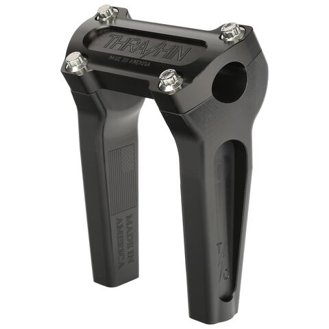 Thrashin Supply OG Risers For Harley 6 1/2" Tall w/ Pull Back / Black [Open Box]