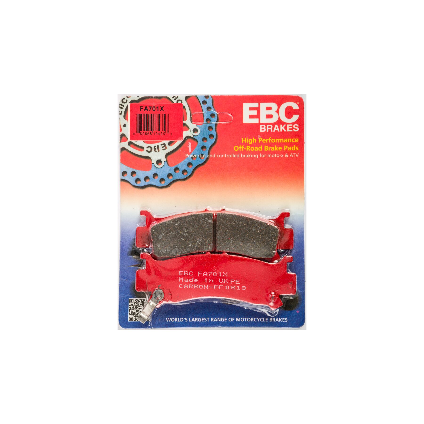 EBC FA701X Carbon X Front Left Brake Pads Honda Pioneer / Talon 2016-2023
