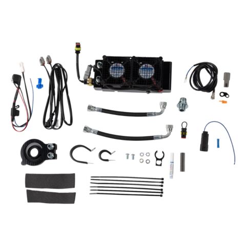 UltraCool Side Mount Naked Oil Cooler Kit For Harley Touring 2017-2025