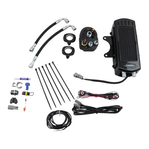 UltraCool Side Mount Oil Cooler Kit For Harley Softail 1985-2017