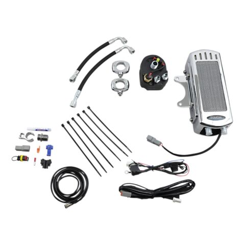 UltraCool Side Mount Oil Cooler Kit For Harley Softail 1985-2017
