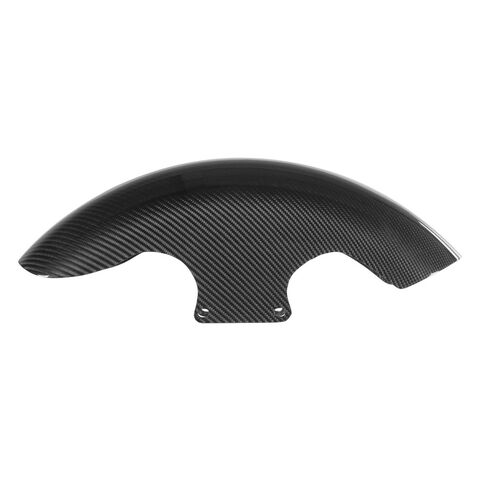 HogWorkz 100% Carbon Fiber 21" Chopped Front Fender For Harley Touring 1996-2025