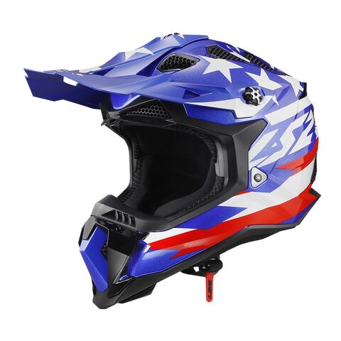 LS2 Subverter EVO United Helmet Red/White/Blue / SM [Open Box]