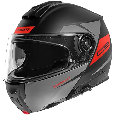 Schuberth C5 Eclipse Helmet Black/Grey/Red / XL [Blemished - Very Good]