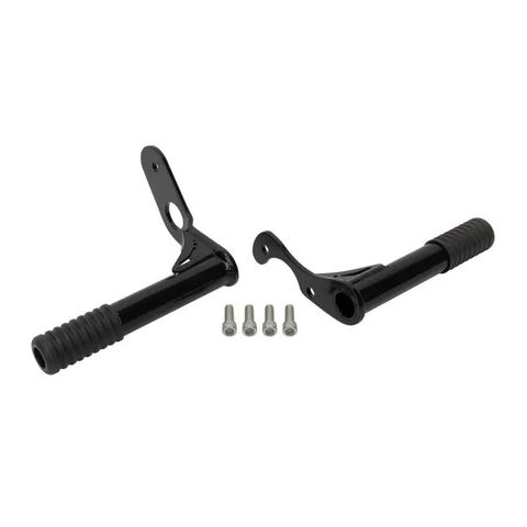 HogWorkz Passenger Peg Crash Bar Frame Slider For Harley Low Rider / Street Bob 2018-2026 Black [Previously Installed]