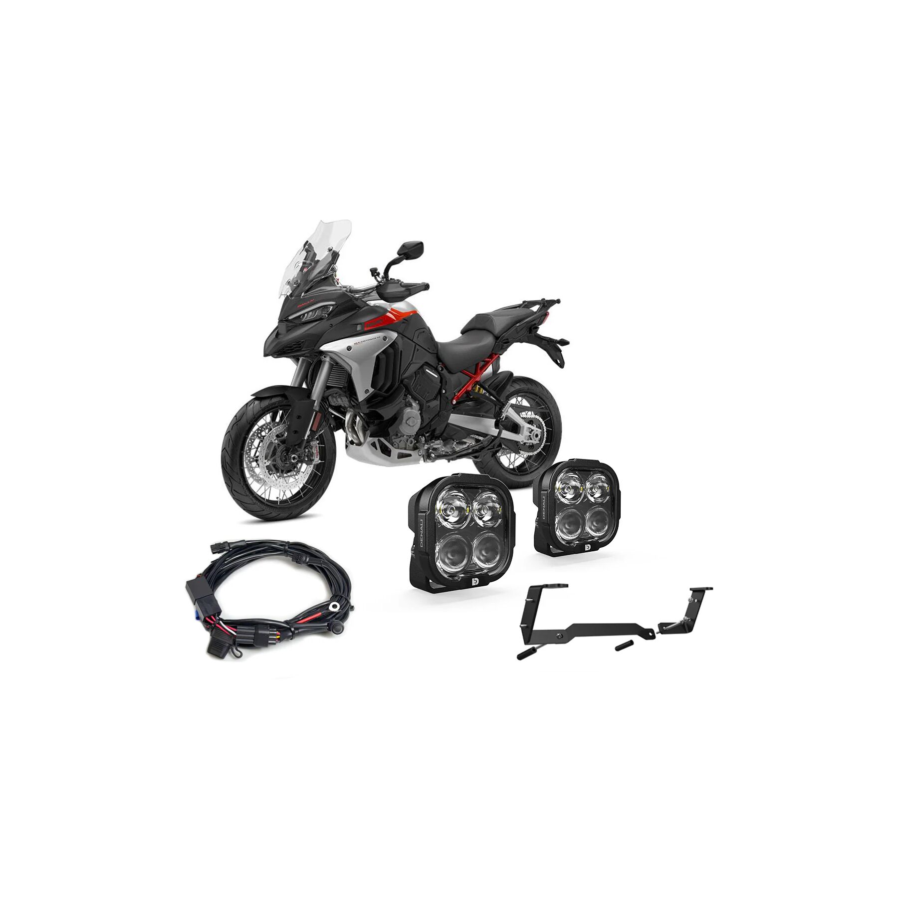 Denali Denali DL4 Essential Lighting Bundle Ducati Multistrada V4 2021-2025 - $355.08 at RevZilla