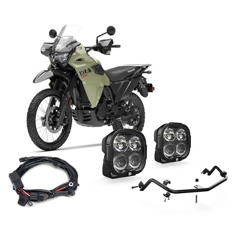 Denali DL4 Essential Lighting Bundle Kawasaki KLR650 / S 2022-2026