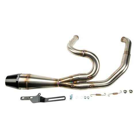 Sawicki Speed Shop Intimidator 2-Into-1 Shorty Exhaust For Harley Touring 2017-2026