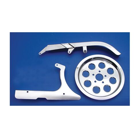 V-Twin Mfg. Chrome Belt Guard Kit For Harley Softail 1986-1999 [Open Box]