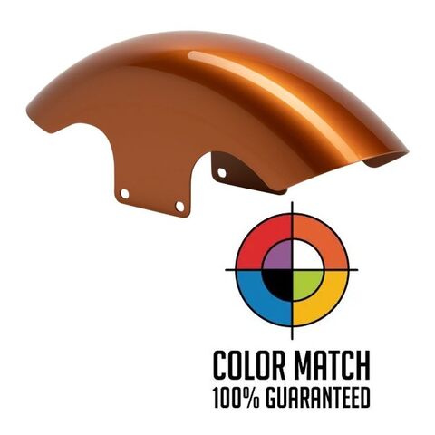 HogWorkz OE Color Matched 19" Chopped Front Fender For Harley