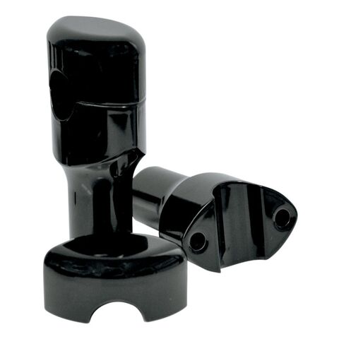 LA Choppers Smooth Handlebar Risers For Harley With 1 1/4" Bars 3" / Black [Open Box]