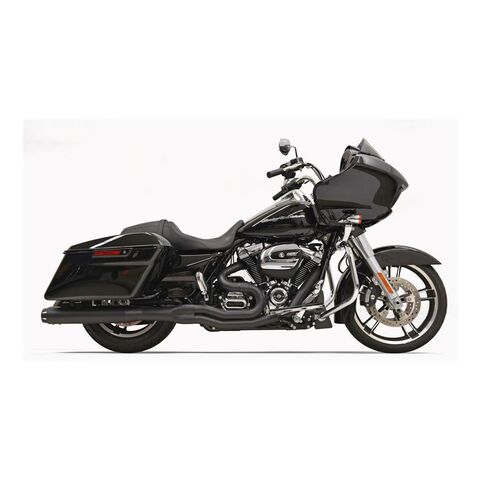 Bassani Road Rage 2-Into-1 Exhaust For Harley Touring 2017-2026 Straight-Bodied Muffler / Black [Open Box]