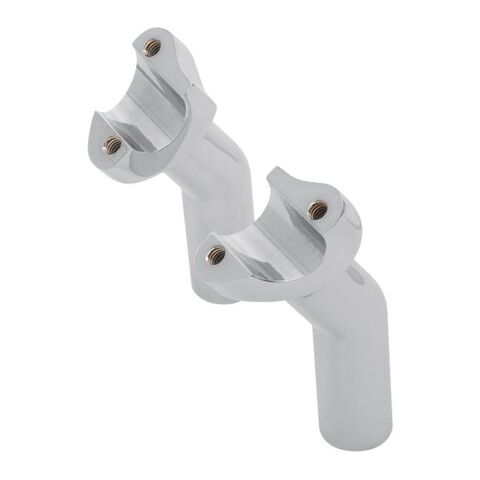 Drag Specialties 1" Handlebar Risers For Harley 8.5" Tall / Chrome Pullback [Open Box]