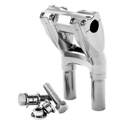 Kraus Isolated Kickback Risers For Harley Touring / Softail 1983-2026 10" Rise / 1" Clamp / Machine F... [Open Box]