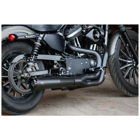 S&S Cycle SuperStreet 2-Into-1 Exhaust For Harley Sportster 2014-2022 Black [Previously Installed]