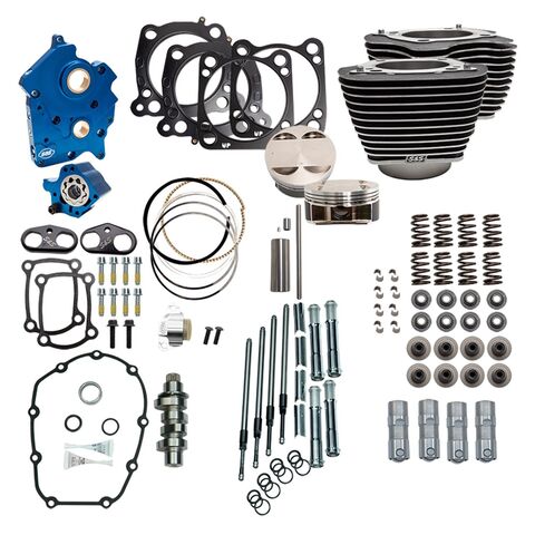 S&S Cycle Power Package For Harley Twin Water Cooled 107" Milwaukee-Eight 2017-2024