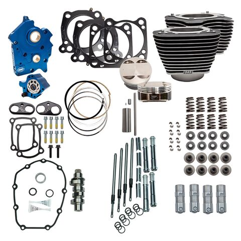 S&S Cycle Power Package For Harley Oil Cooled 114" / 117" Milwaukee-Eight 2017-2026
