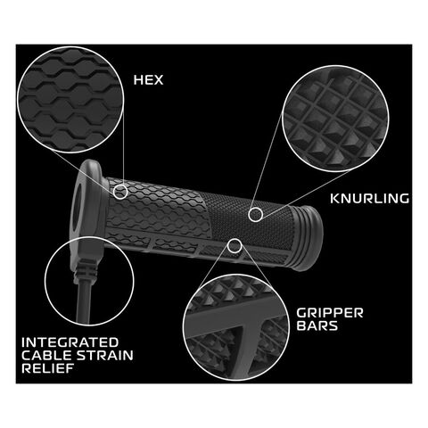 Oxford HotGrips Pro Adventure Heated Grips Black [Open Box]