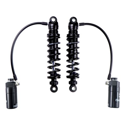 Ohlins STX Pro Blackout Reservoir Shocks For Harley Touring 2014-2026