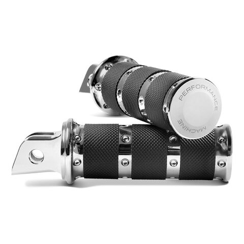 Performance Machine XLS Footpegs for Harley Softail 2018-2026 Rider / Chrome [Open Box]