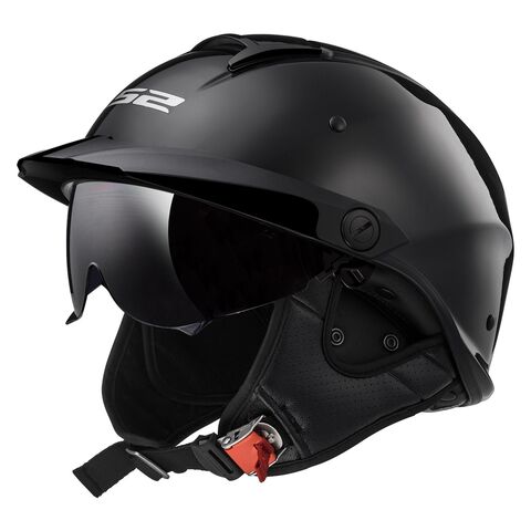 LS2 Rebellion Helmet Black / MD [Blemished - Very Good]