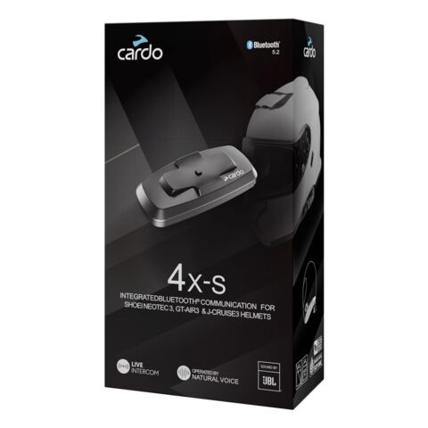 Cardo 4X-S Integrated Bluetooth System For Shoei Gen 3 Helmets