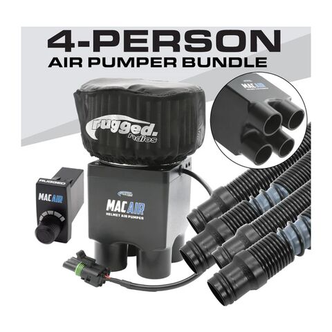 Rugged Radios MAC Air 4-Person Helmet Air Pumper Kit