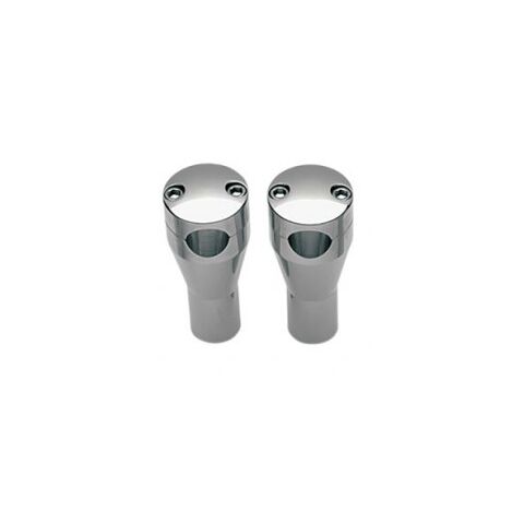Drag Specialties 1" Socket Handlebar Risers And Top Clamps For Harley 4" / Chrome [Open Box]