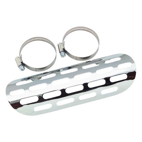 Biker's Choice Perforated Heat Shield Chrome [Previously Installed]