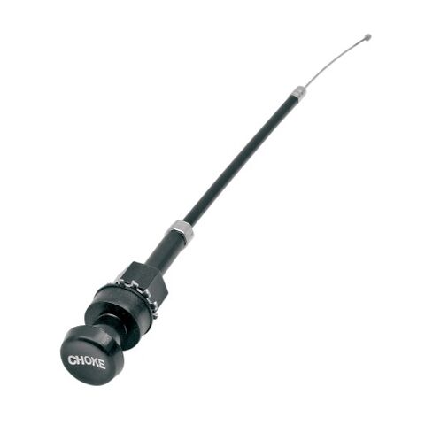 Drag Specialties Keihin CV Choke Cable For Harley 1988-2006 Black Vinyl / 8" Long [Previously Installed]