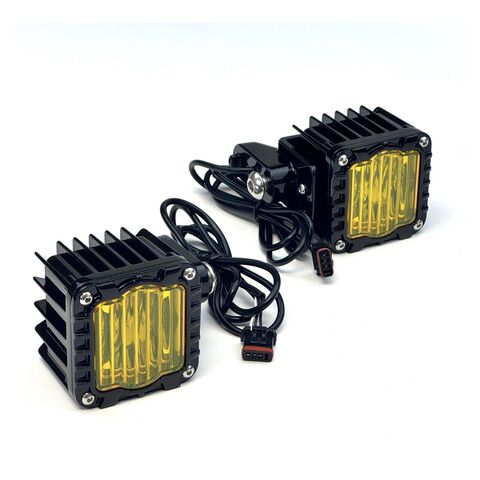 Custom Dynamics Shark Demon LED Turn Signals For Harley FXLRST 2022-2026