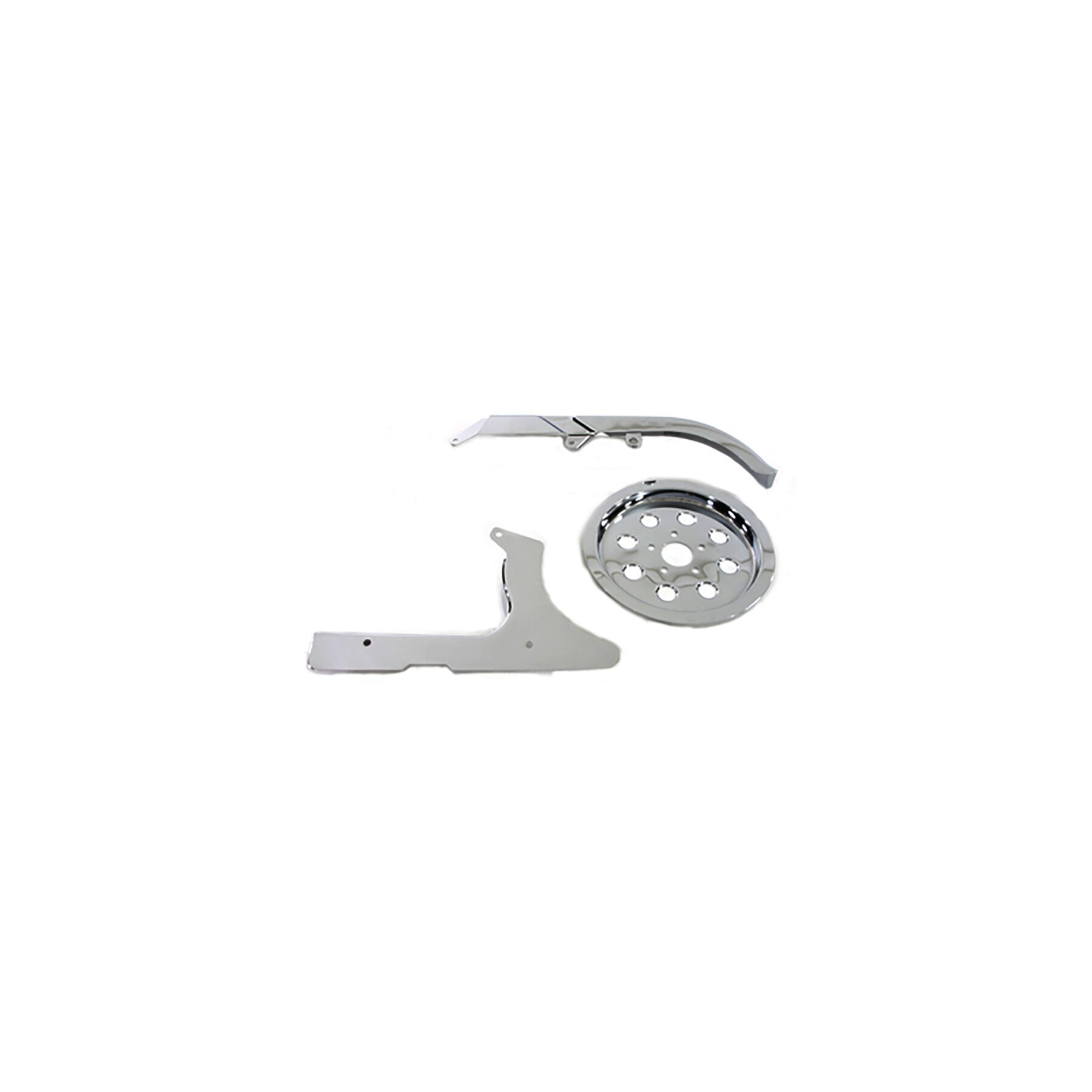 V-Twin Mfg. V-Twin Mfg. Chrome Belt Guard Kit For Harley Softail 1995-1999 - $185.95 at RevZilla