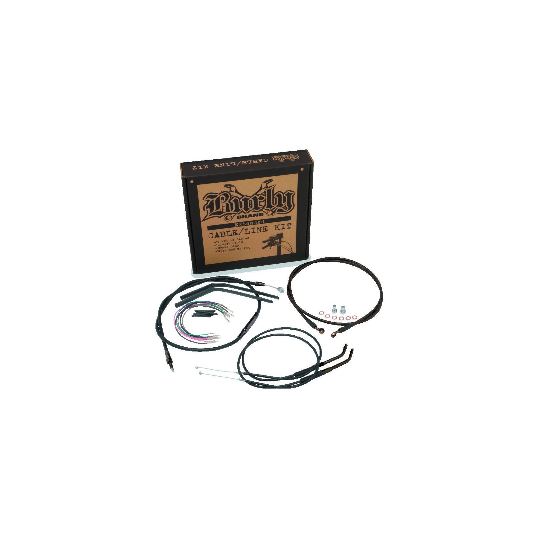 Burly Brand Burly Handlebar Cable Installation Kit For Harley Touring 1997-1999 - $531.95 at J&P Cycles