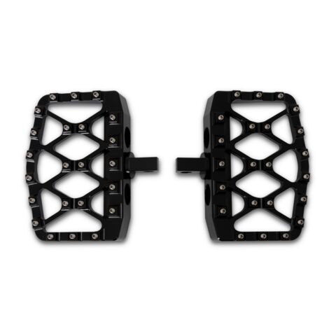 Burly Brand MX-Evolution Mini Passenger Floorboards For Harley