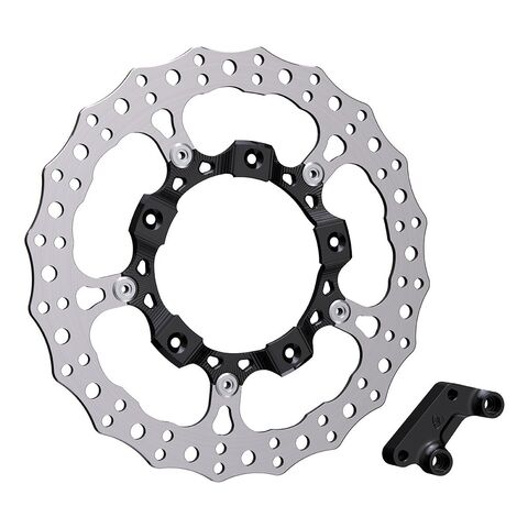 Arlen Ness 14" Full-Floating Big Billet Brake Rotor For Harley Touring 2014-2025 Left Side / Black [Open Box]