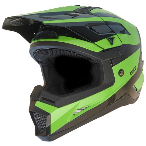 BILT Youth AX-1 Helmet Black/Green / Youth SM [Blemished - Very Good]