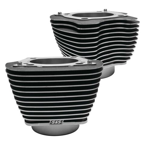 S&S Cycle 4.250" Big Bore Cylinders For Harley Milwaukee-Eight 2017-2025 Black w/ Highlight [Open Box]