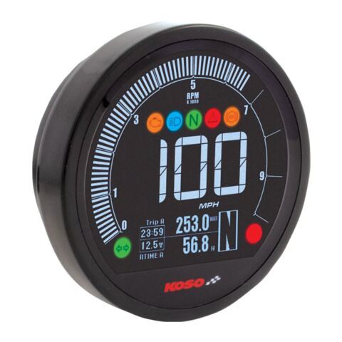 Koso DL-04 Multimeter Gauge For Harley