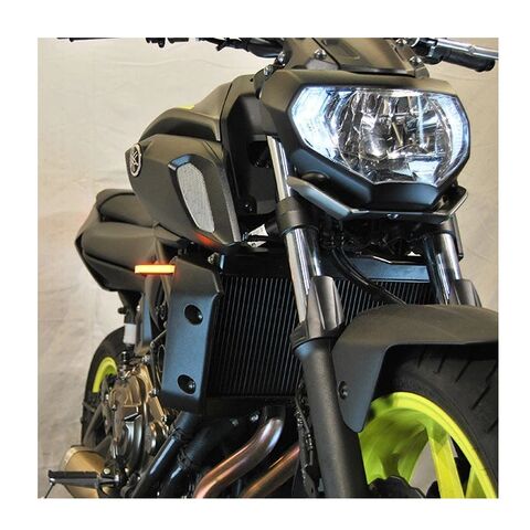 New Rage Cycles LED Front Turn Signals Yamaha MT-07 2021-2024 With Flasher Relay / Black [Open Box]