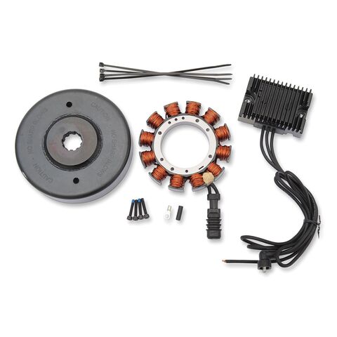 Drag Specialties Heavy-Duty 32 A Charging Kit With Black Regulator For Harley BT 1970-1996 [Previously Installed]